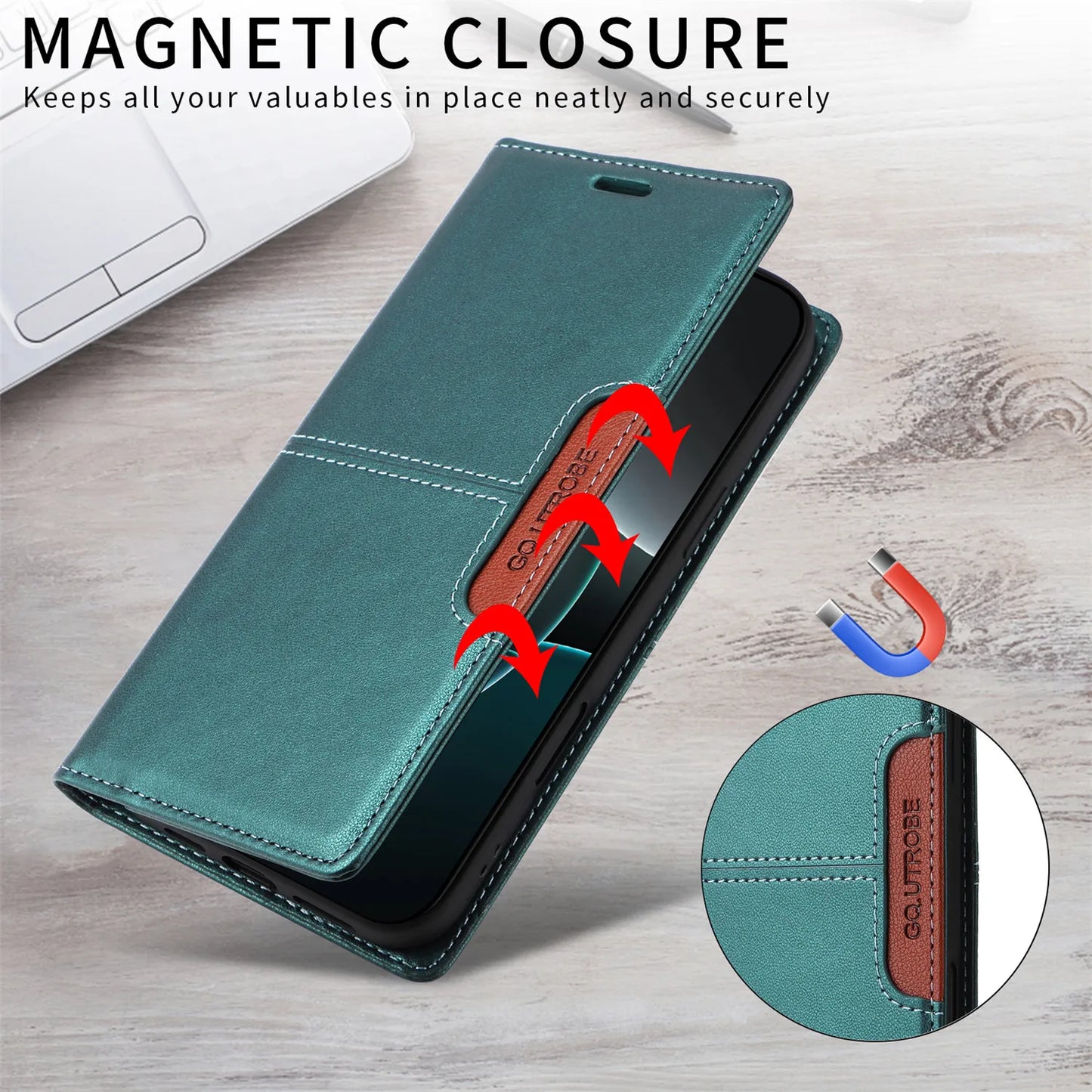 Leather Flip Phone Case For Samsung Galaxy S26 S10 Plus S20 S21 FE S22 S23 S24 S25 Note20 Ultra Magnetic Wallet Protect Cove