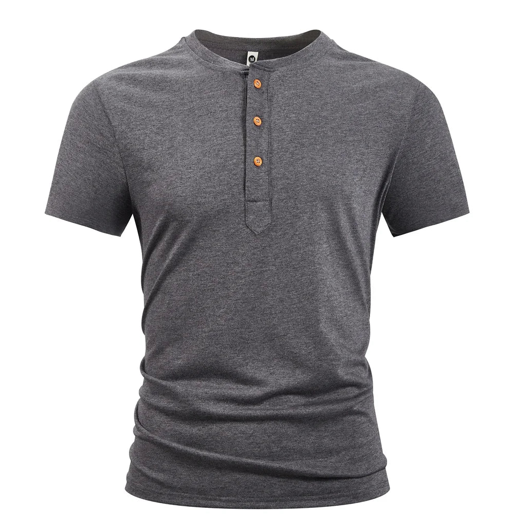 King Billion Men's T-shirt Slub Cotton High Quality Slim Fit Solid Summer Short Sleeve T-shirts Male Tops Tees Beach Tshirt