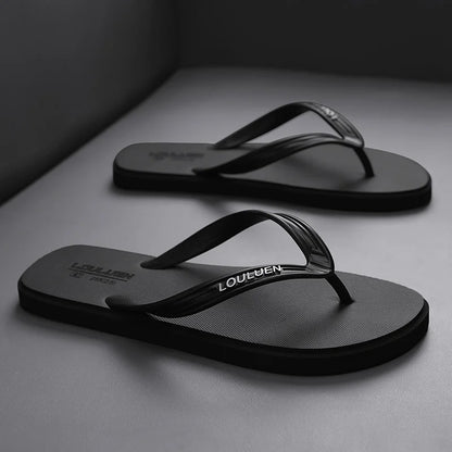 New men's flip flops with soft sole, comfortable, open toe flip flops for indoor and outdoor walks, summer beach flip flops for