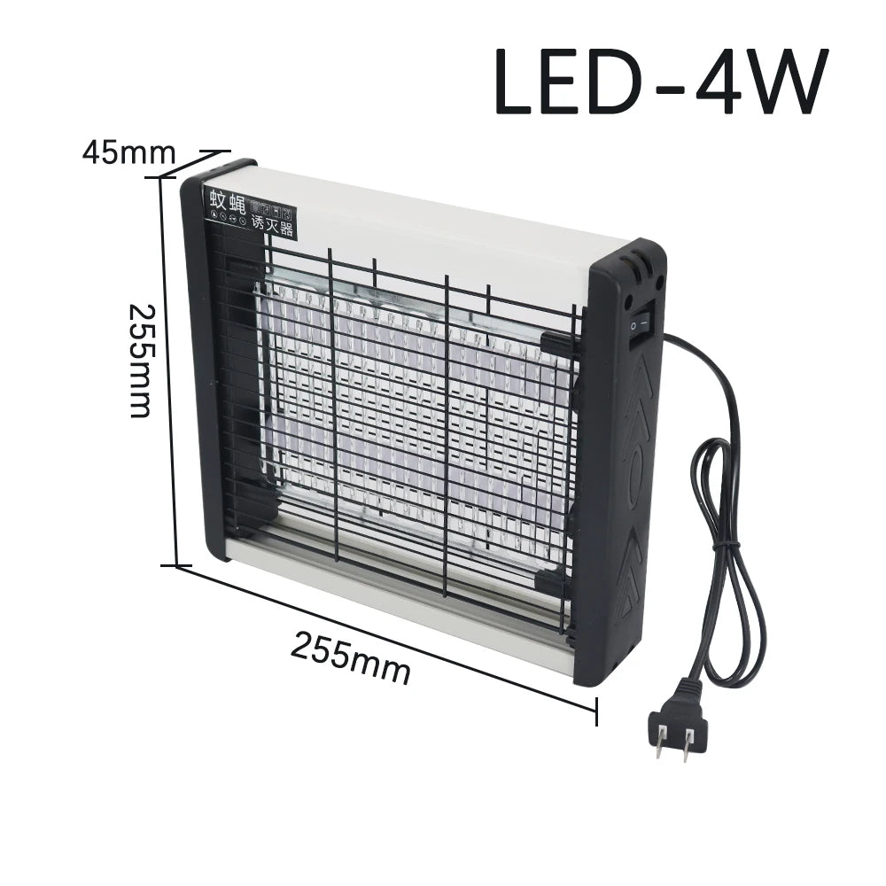 Wall-Mounted UV Mosquito Killer Lamp, Rechargeable Electric Shock Insect Killer for Indoor & Outdoor, Noiseless Pest Control