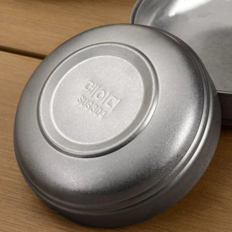 304 Stainless Steel Salad  Seasoning Bowl Set - Retro Tableware 2025