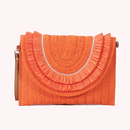 Handmade Raffia Straw Bags - Summer Womens Clutch and Crossbody Purse