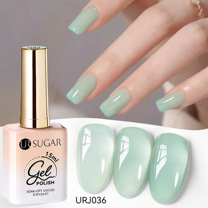 Jelly Gel Polish - Eco Friendly Semi Permanent UV LED Nail Polish for Salon Use