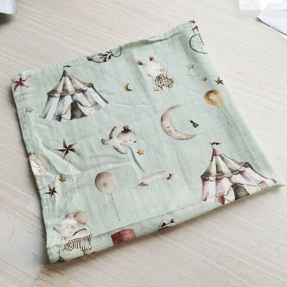 Muslin Cotton Baby Towel  Swaddle - 58x58cm Bath Feeding Face Wipe