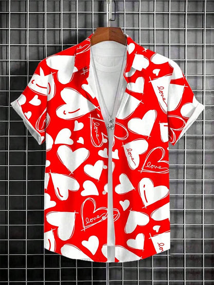 Hawaiian Men's Shirt Summer Outdoor Beach Men's Short-sleeved Shirt Urban Everyday Casual Men's Shirt Street Fashion Men's Shirt
