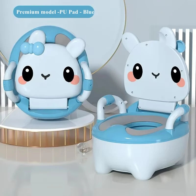 Baby Potty Seat - Portable Rabbit Toddler Toilet Trainer Stool for Kids