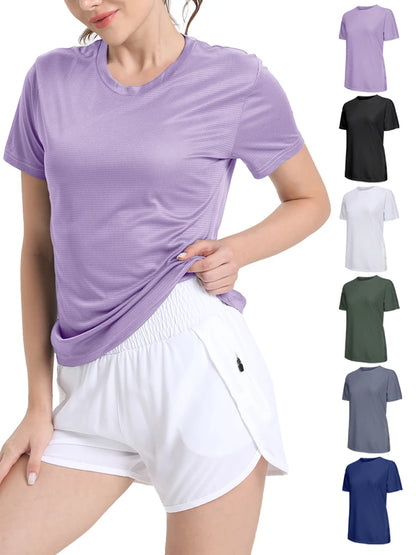 Women's Quick-Dry Sport T-Shirt – Ultralight Breathable Running Top