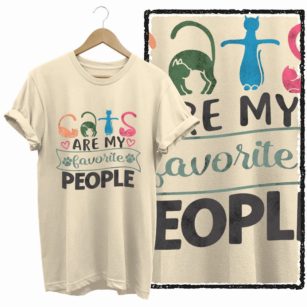 COOLMIND BEIGE cat print exclusive graphic 100% cotton women T shirt big size loose cotton cat lover women tshirt LOVELY cat tee