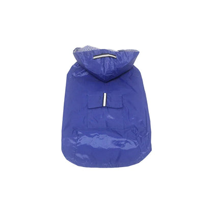 Dog Raincoat Waterproof Hoodie Jacket Rain Poncho Pet Rainwear Clothes with Reflective Stripe for All Sizes Big Puppies