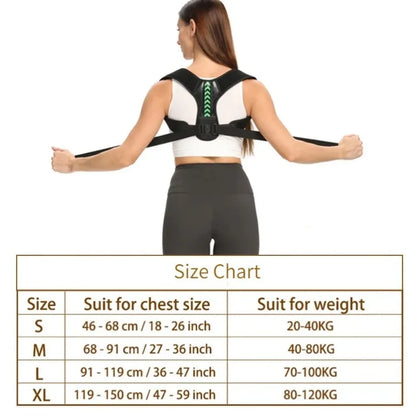 Adjustable Posture Corrector Belt Upper Back Clavicle Spine Support Neck Brace for Home Office Sport Use Shoulder Back Brace