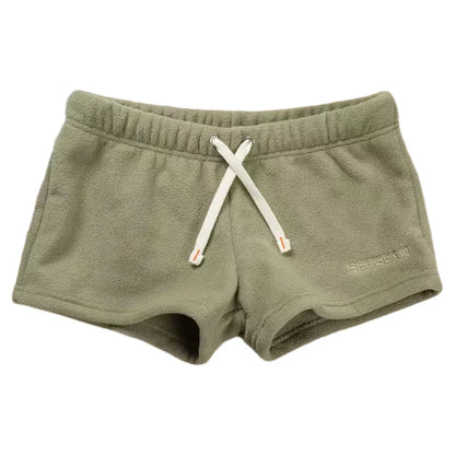 Seobean Solid Polar Fleece Shorts New Coming Soft Warm Breathable  Casual  Shorts for Men
