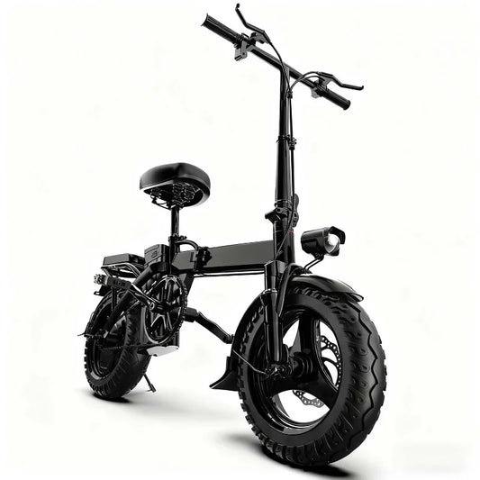 Adult 500W 48V Electric Bike, 14" Aluminum Alloy Ebike for Urban City Cycling Men Women, UL2849 Certified, Free Local Shipping