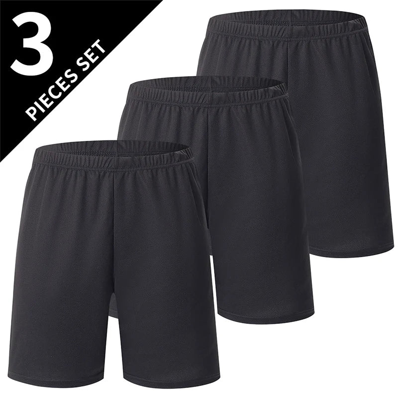 1/3 Piece Men's Short Pants Youthful Summer Pants Pure Color Breathable Sporty Comfortable Versatile Five-Pocket Pants