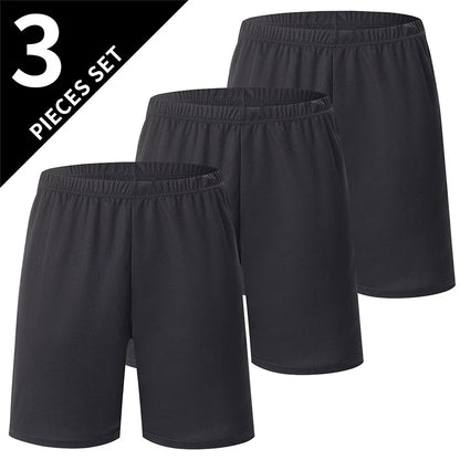 1/3 Piece Men's Short Pants Youthful Summer Pants Pure Color Breathable Sporty Comfortable Versatile Five-Pocket Pants