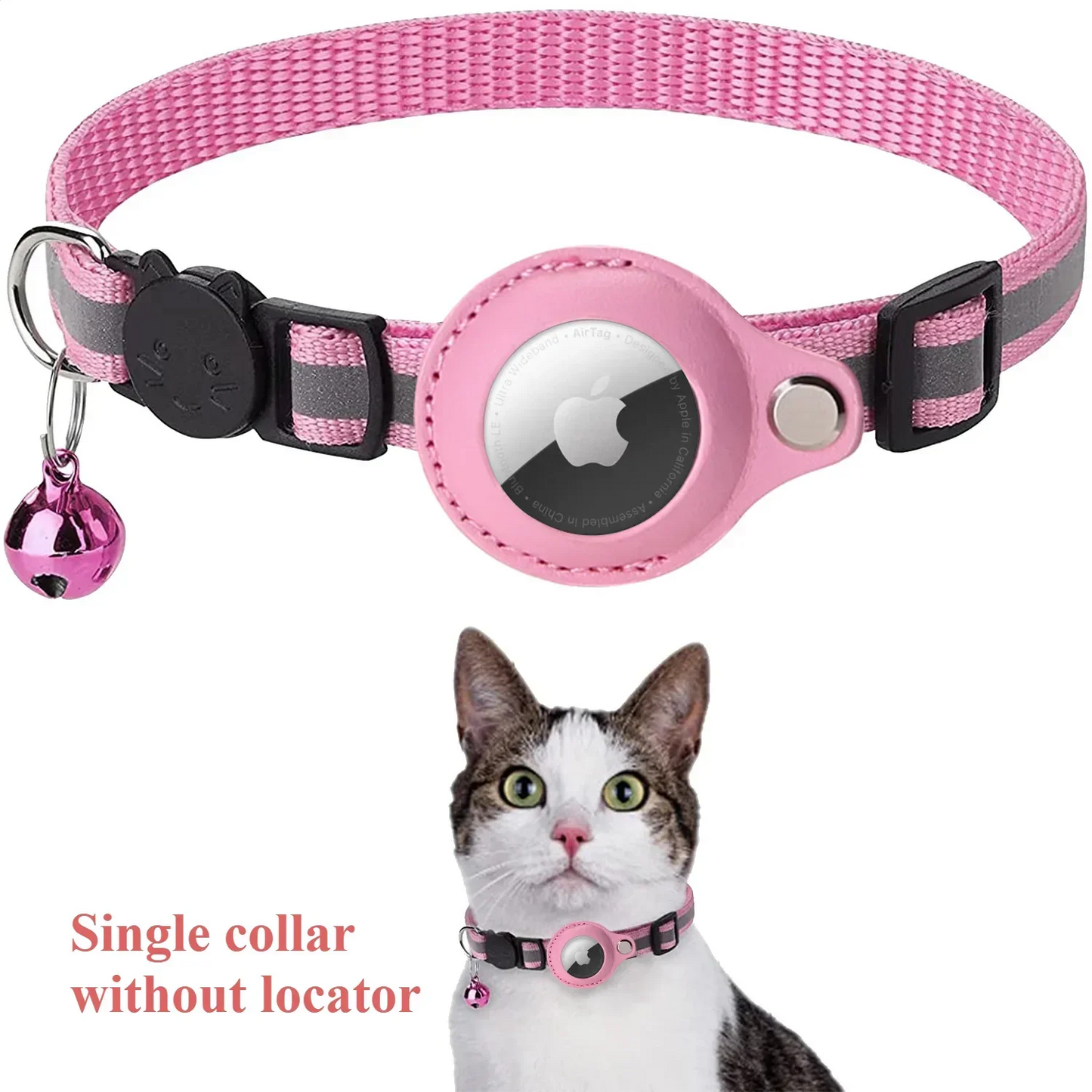 Pet GPS Tracker - Bluetooth Dog GPS Collar | Reflective Wearable Locator