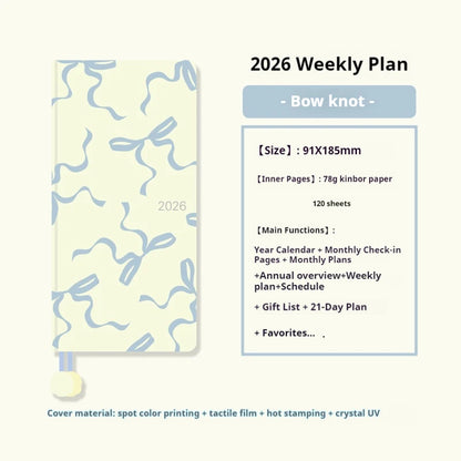 2026 Weekly Planner - Pocket Size Notebook | Week Plan Notepad & Daily Writing Book
