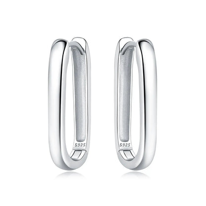 925 Sterling Silver Simple Pearl Earrings Jewelry Hoop Earrings Zircon Stud Earrings For Women Jewelry Fine Birthday Party Gifts