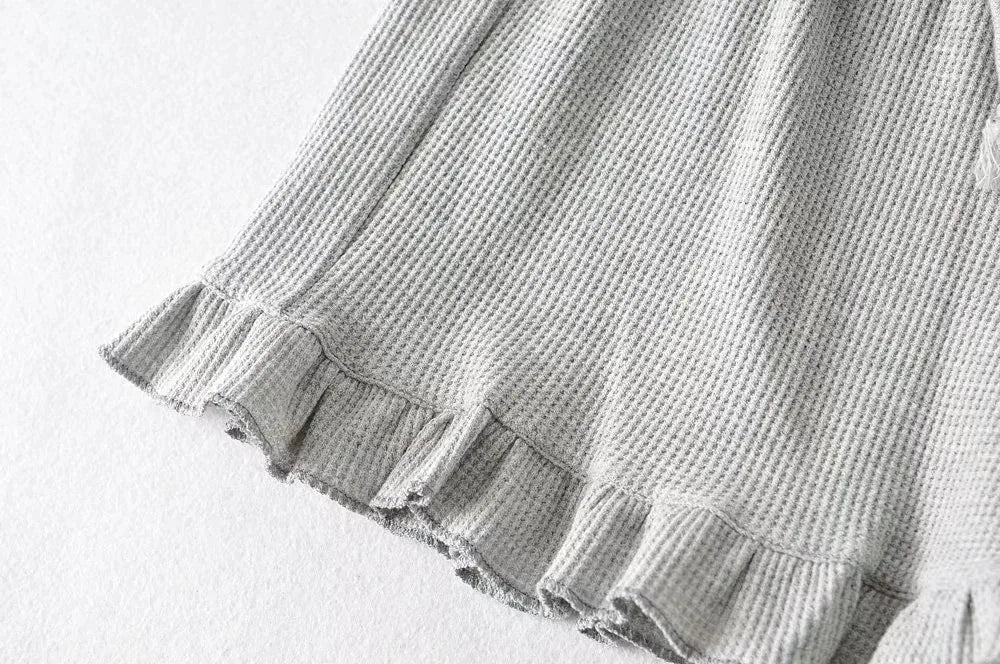Women's Ruffled Shorts – Y2K High-Waist Loose Summer Shorts