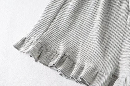 Women's Ruffled Shorts – Y2K High-Waist Loose Summer Shorts