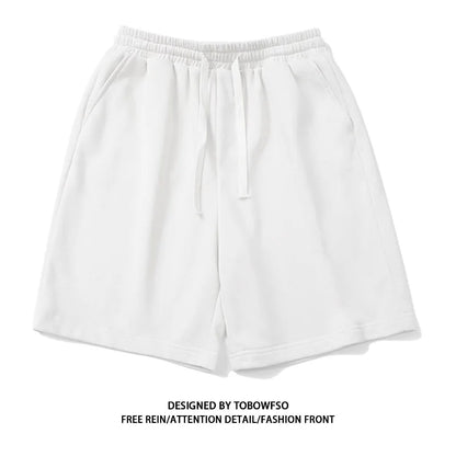 Cotton Summer Shorts - Men's Casual Five-Point Knit Fabric Pants | Lightweight Breathable Wear