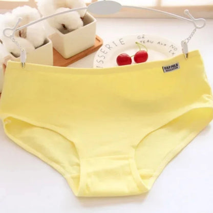 7 Pack Cotton Panties for Women Soft Breathable Solid Briefs Everyday Underwear Comfortable