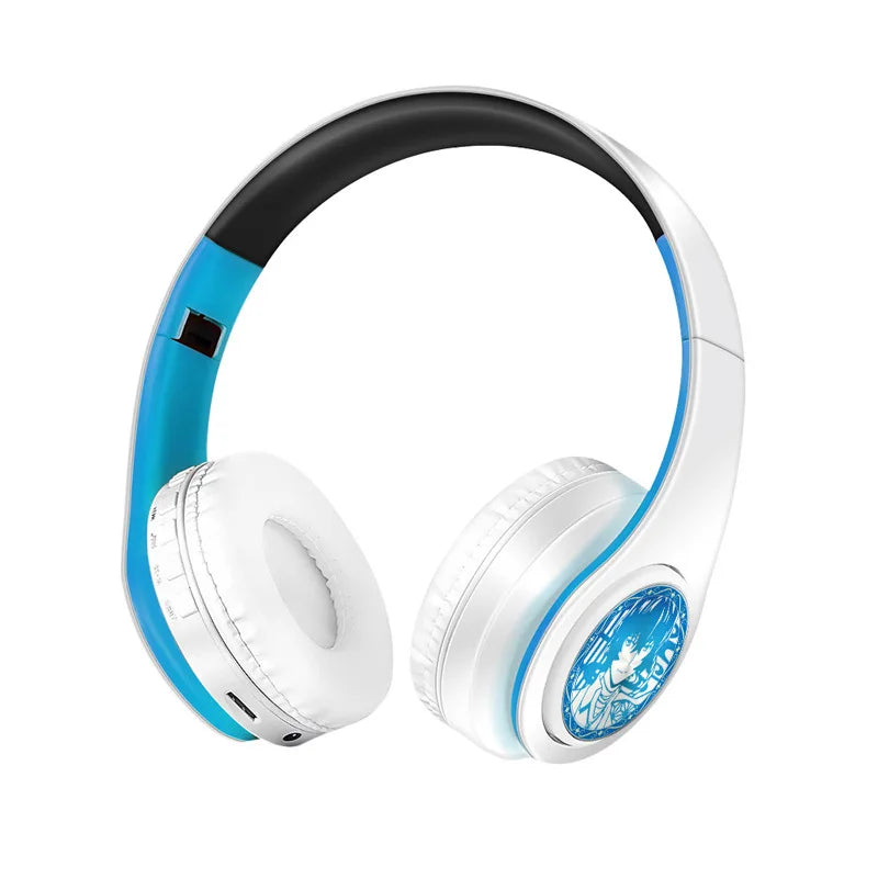 Miku Nakano Sanjiu Cosplay Wireless Bluetooth-compatible Headset 5.0 Over-ear Stereo Anime Headphones with Mic for Mobile Phone