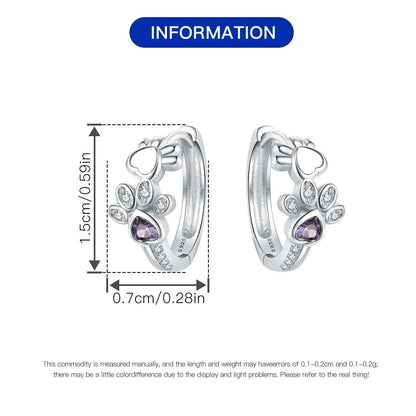 PANPOKI Original 925 Sterling Silver Blue Green Chameleon Earrings Women Hoop Earring Anniversary Jewelry Trendy Gifts