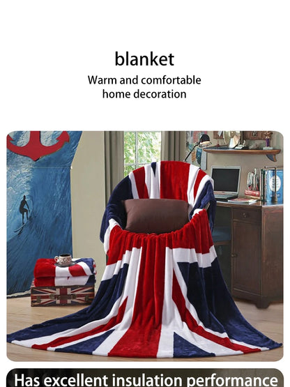 Plush Bed Blanket - Warm Throw for Sofas Cars and Travel - Machine Washable