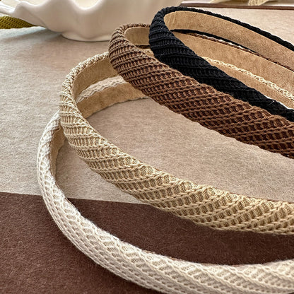 Retro Black White Bezel Hoop Hairbands Vintage Wedding Party Bride Headbands Women Girls Accessory