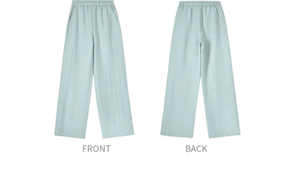 SENTUBILA Women's Linen Trouser Suit Summer Two Pieces Matching Set Women Button Shirt Straight Pant Sets 2026 Outfits 152ZA0094