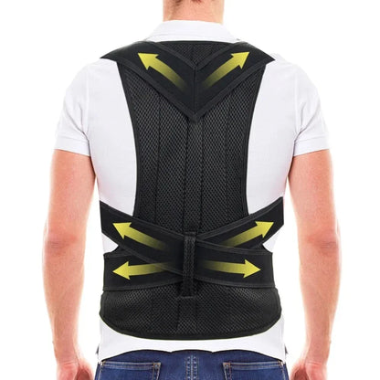 Adjustable Back Brace Posture Corrector Belt for Women & Men Lumbar Support Shoulder Support for Improving Scoliosis