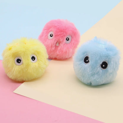 Cat Toys Balls Sound Frogs Birds Chirping Crickets EVA Balls Rolling Cat Plush Soft Self-Heeling Teaser Toys Pet Accessories