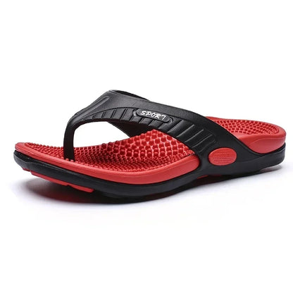 Massage Flip Flops for Men Summer Breathable Beach Shoes Sandals Men Luxury Flip Flops Breathable Plus Plus Size Men Slippers 46