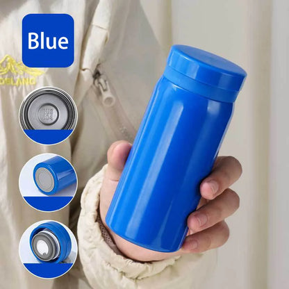 200ML/350ML Mini Thermos Cup Small Capacity Vacuum Flask Stainless Steel Pocket Cup Coffee Mug Kids Insulated Hot Water Bottle