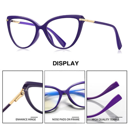 Luxury Cat Eye Glasses – Versatile Reading Glasses Women with Anti Blue Light Lenses