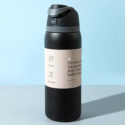 ☆Stainless Steel Thermal Mug Portable Sports Water Bottle Thermos Vacuum Flasks & Thermoses Water Bottle