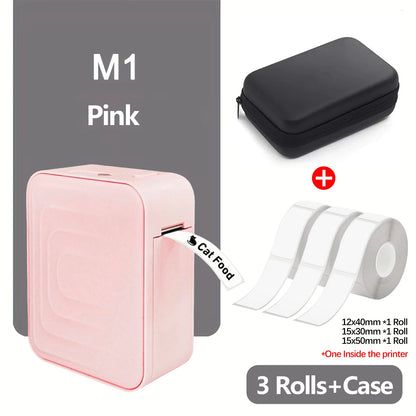 Marklife M1 Mini Self-adhesive Label Printer Portable Thermal Printer Inkless Bluetooth Labeling Machine Stickers Labels Maker
