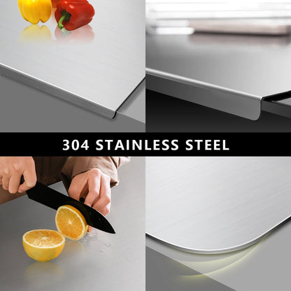 304 Stainless Steel Cutting Board – Hygienic Butcher Block Prep Board