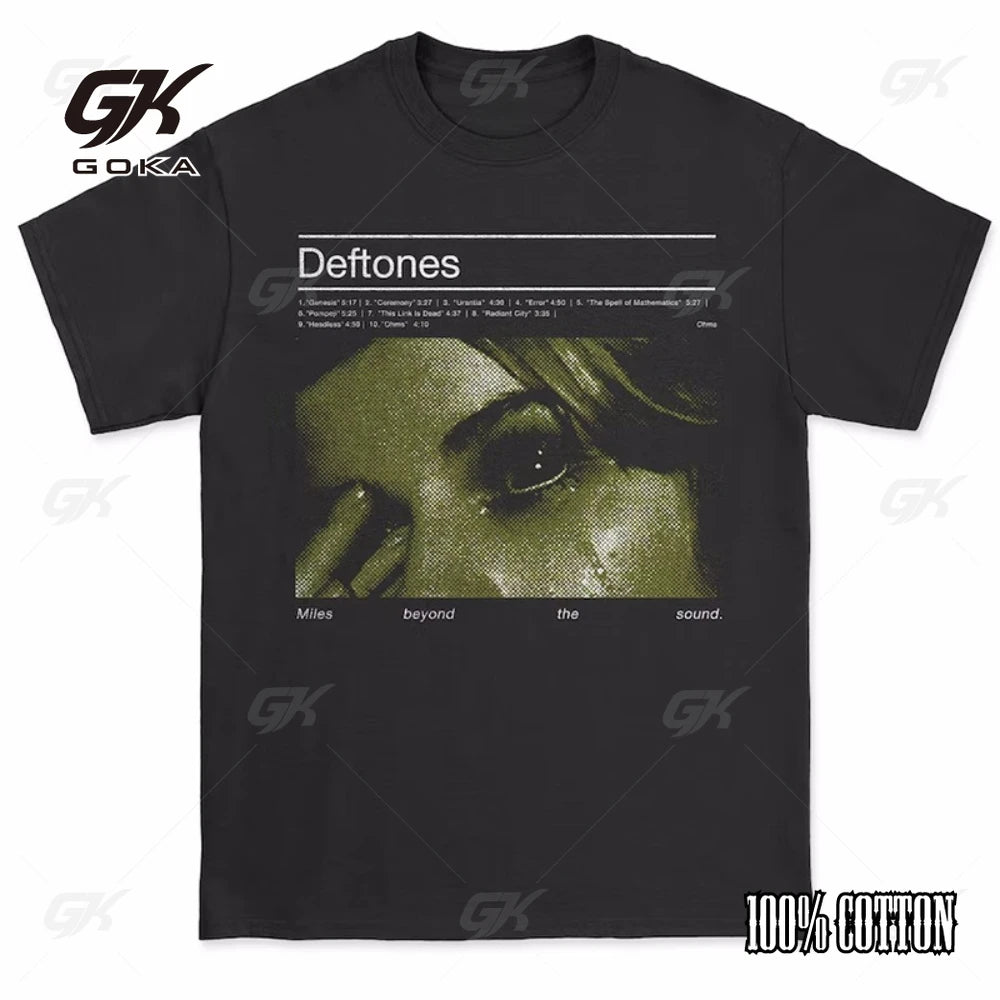 Deftones Cotton Singer Band T Shirt Men Women Hip Hop Rock Tee Fashion Short Sleeve T Shirt Summer Clothes T-shirts Tops