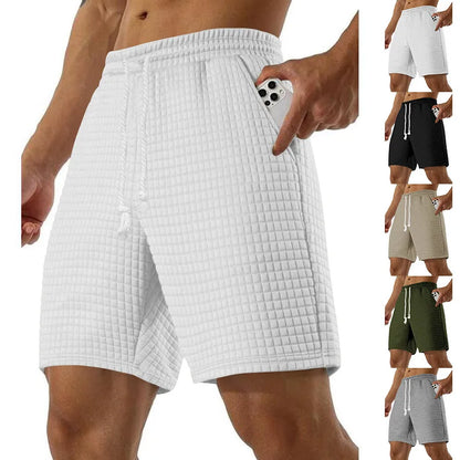 Men's Casual Shorts - Summer Lightweight Drawstring Baggy Fitness Pants