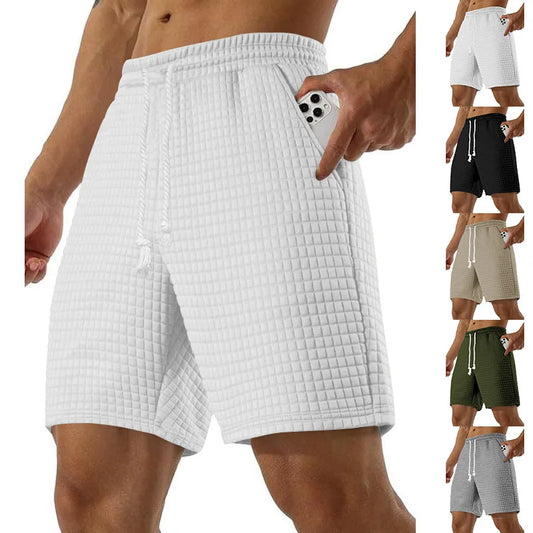 Men's Casual Shorts - Summer Lightweight Drawstring Baggy Fitness Pants