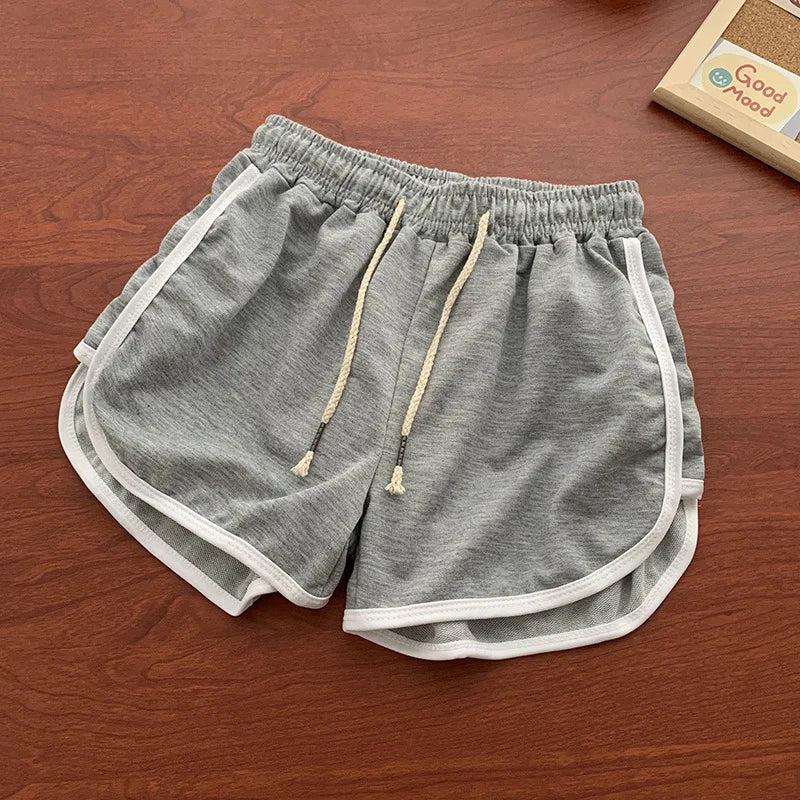 Summer Men and Women Casual Loose Straight Shorts Lady Stylish Thin Breathable Wide Leg Gym Short Pants Women Yoga Shorts