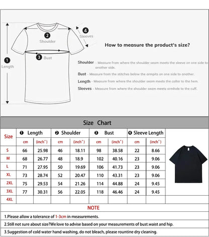 Retro Heavyweight T-Shirt - Solid Color Tee | Breathable Cotton Shirt, Short Sleeve Casual Top