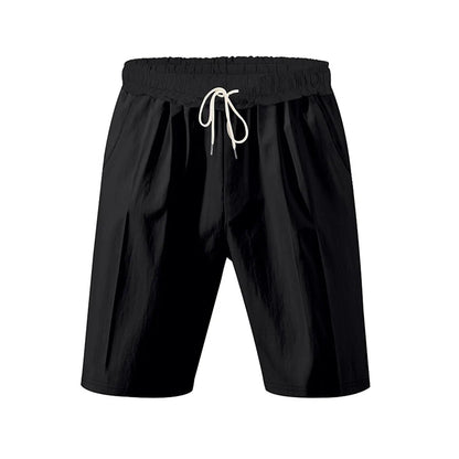 New Men's Cotton Linen Shorts Pants Male Summer Breathable Solid Color Linen Trousers Beach Shorts Fitness Streetwear