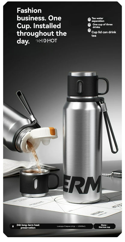 Double Wall Vacuum Insulated Thermos Bottle Stainless Steel Flask Portable Travel Mug With Lid Outdoor Hiking Gym Daily Use