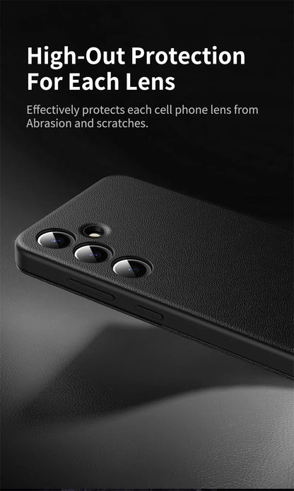 For Samsung Galaxy S25 S23 S24 S26 Ultra S25Plus Case Original PU Leather Card Pocke Flip Smart Display Transparent Window Cover