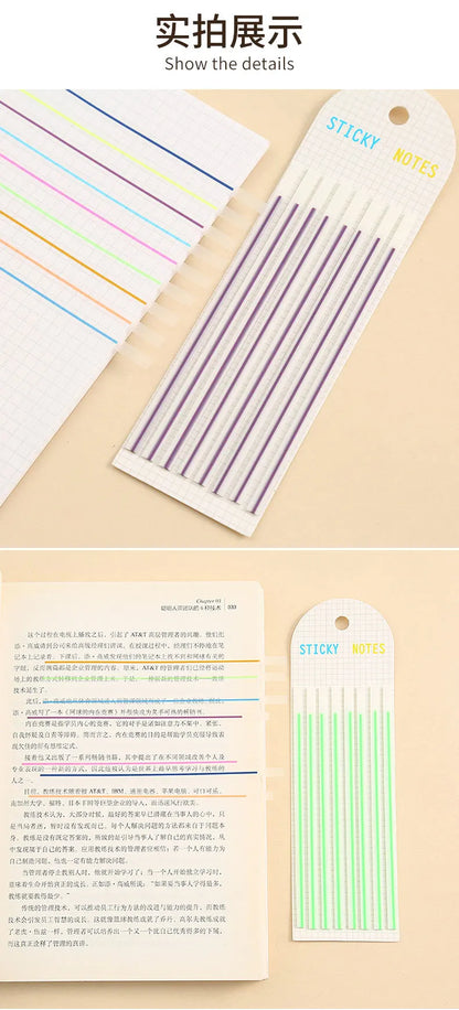 160 Sheets Transparent waterproof Mark Line Index Memo Pad Sticky Notepads Paper Sticker Notes School Supplies Stationery