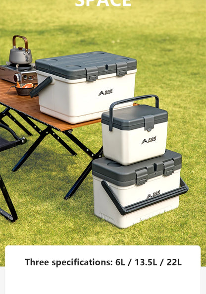 BISINNA Camping Ice Box Large Capacity Car Refrigerator Portable Cooler Box Outdoor Beach Fishing Picnic Barbecue Ice Bucket