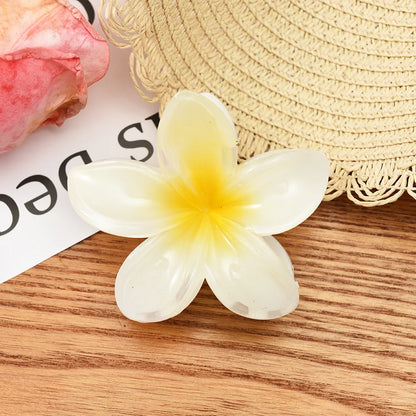 2025 New Vacation Egg Flower Hair Clips Hawaii Beach Claws Bohemian Hairpin for Girls Women Hair Claws