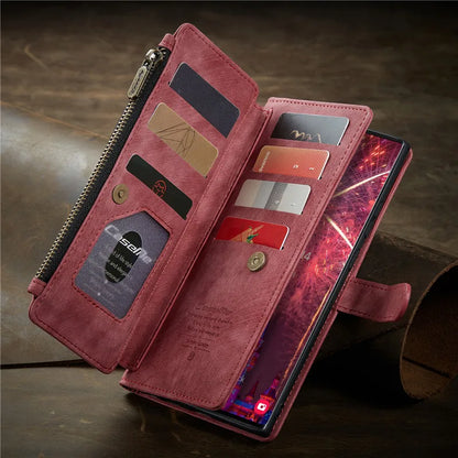 Flip Leather Phone Case For Samsung Galaxy S25 Edge S24 S26 Ultra S23 FE S22 S21 S20 Plus Note20 A16 A56 A17 A37 A57 Wallet Etui